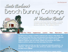 Tablet Screenshot of beachbunnycottage.com